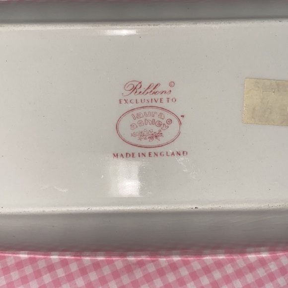 Two Piece Set Laura Ashley Vintage China Bows and Flowers - Picture 9 of 16